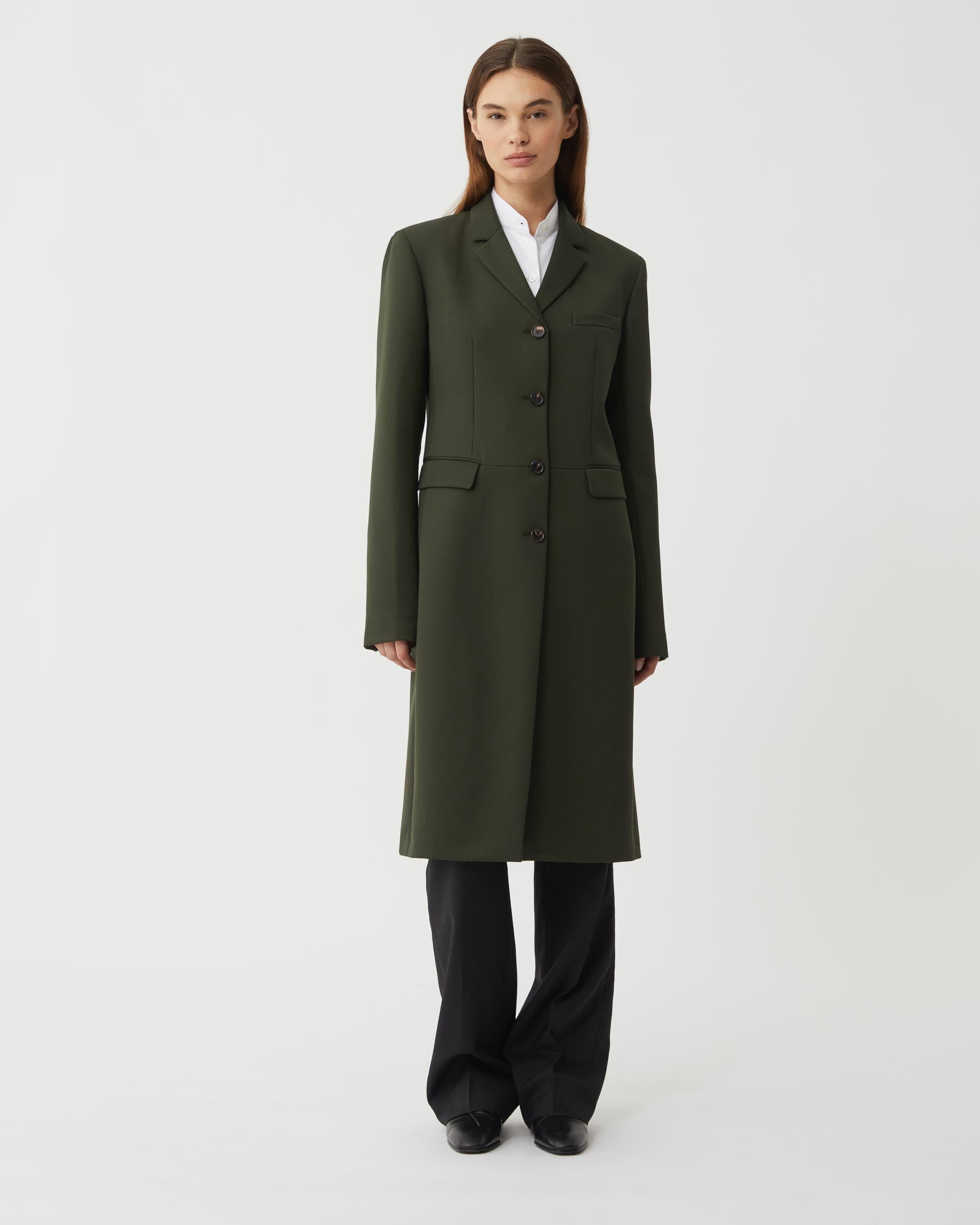 Pine green coat best sale