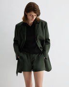 Leanor Jacket in Technical Cotton, Olive - Veronica De Piante