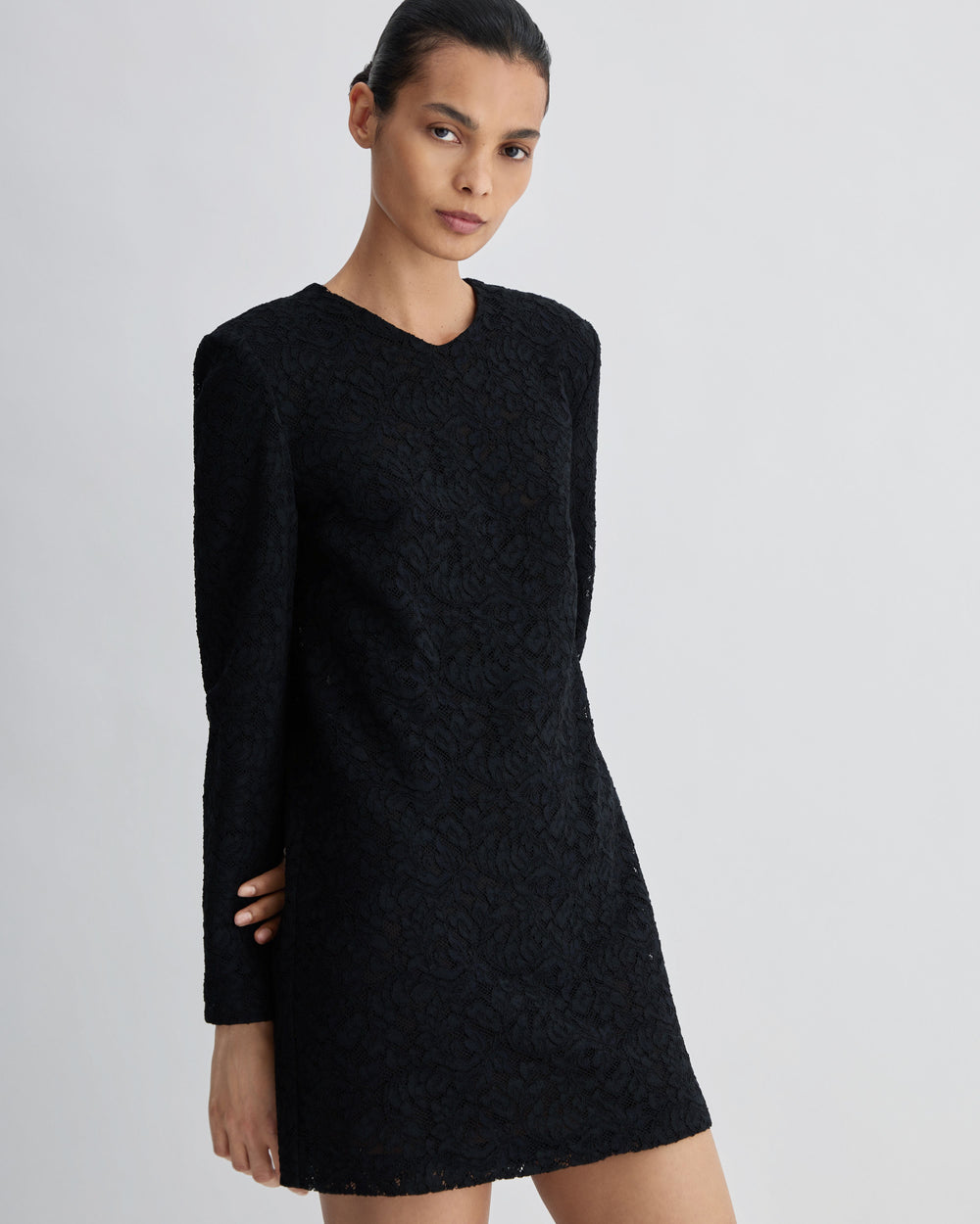 Ellie Dress in Lace, Black