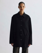 Amaia Jacket in Cashmere, Black - Veronica De Piante