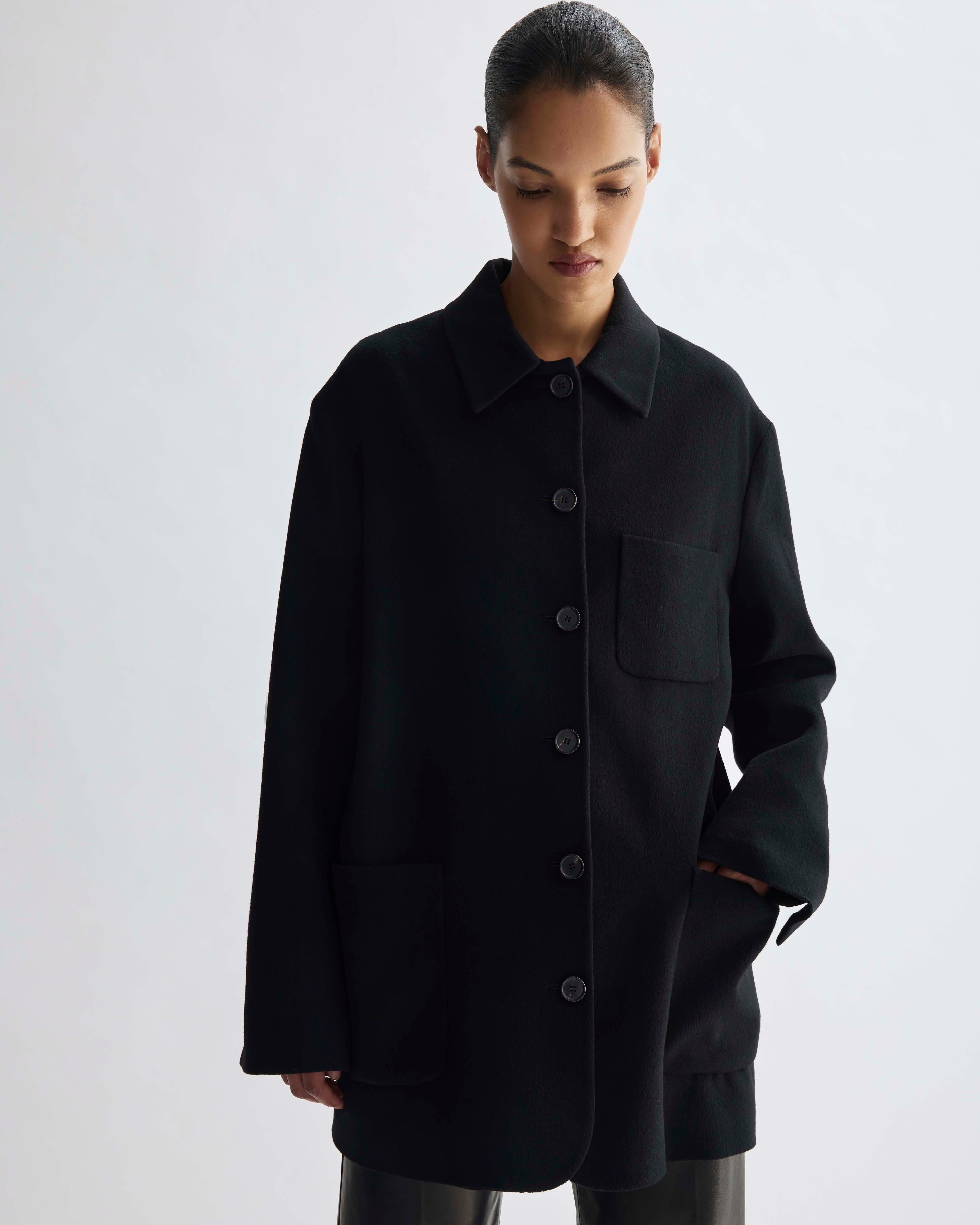 Amaia Jacket in Cashmere, Black - Veronica De Piante