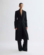 Freya Coat in Cashmere, Black - Veronica De Piante