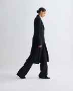 Freya Coat in Cashmere, Black - Veronica De Piante