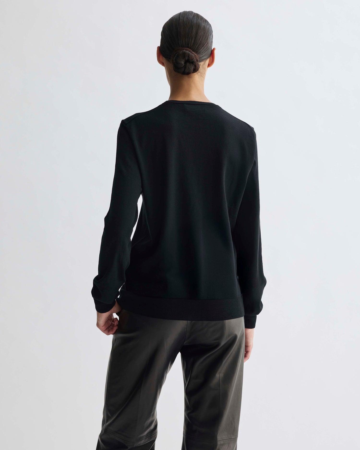 Lucy Sweater in Merino Wool, Black
