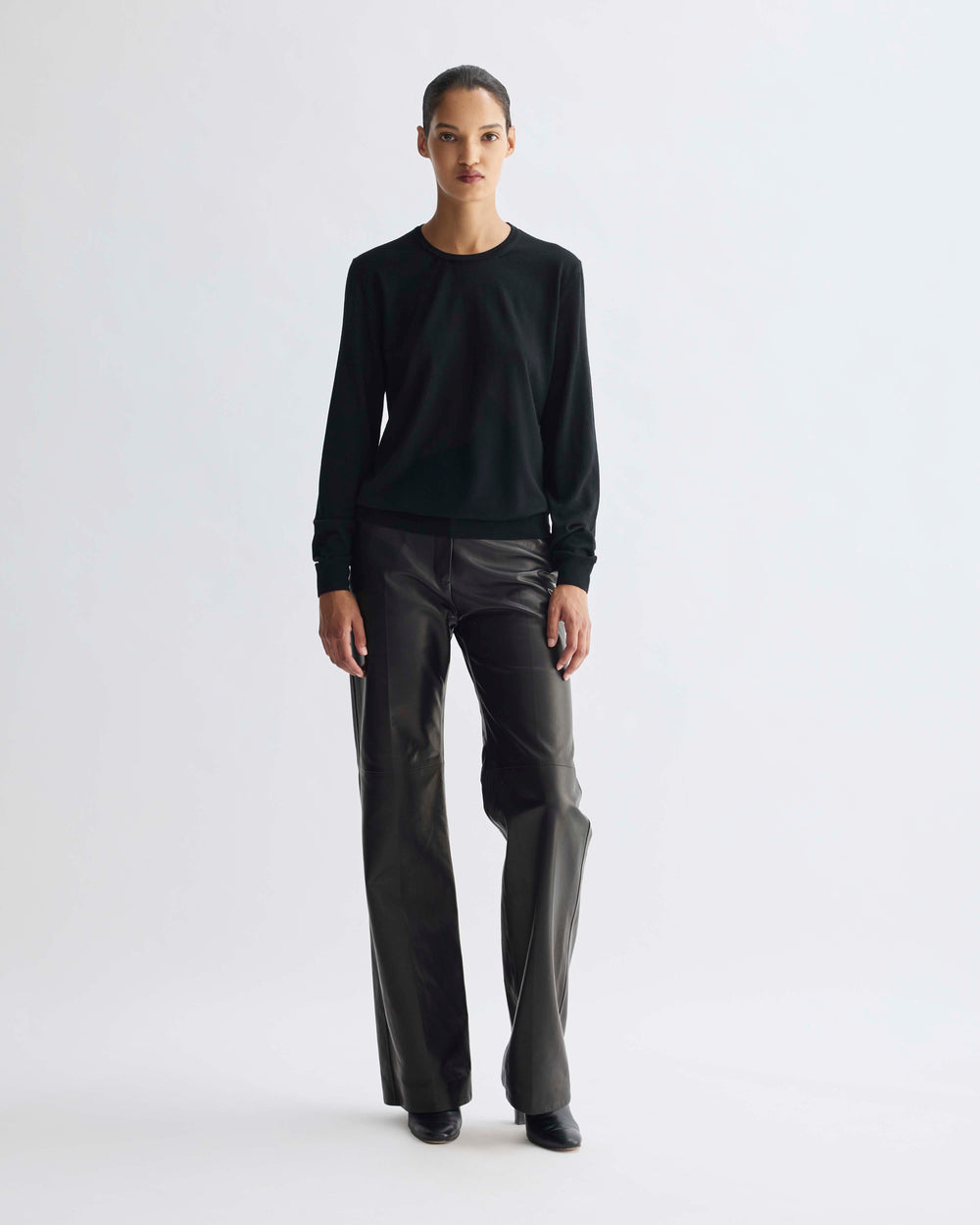 Lucy Sweater in Merino Wool, Black