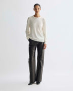 Lucy Sweater in Merino Wool, Cream - Veronica De Piante