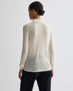 Luna Polo Neck Sweater in Cashmere, Cream - Veronica De Piante