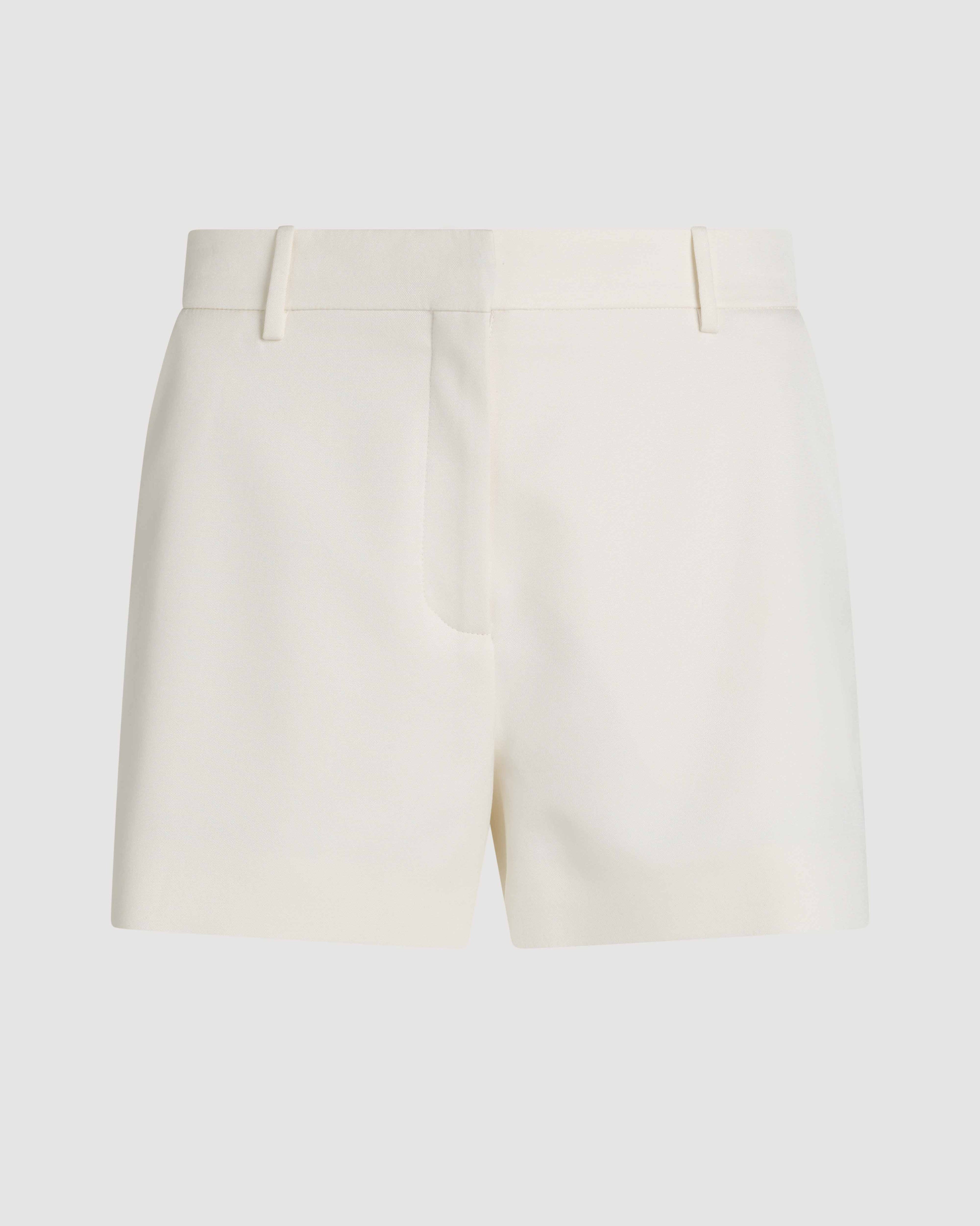 Belle Shorts in Silk, Off-White