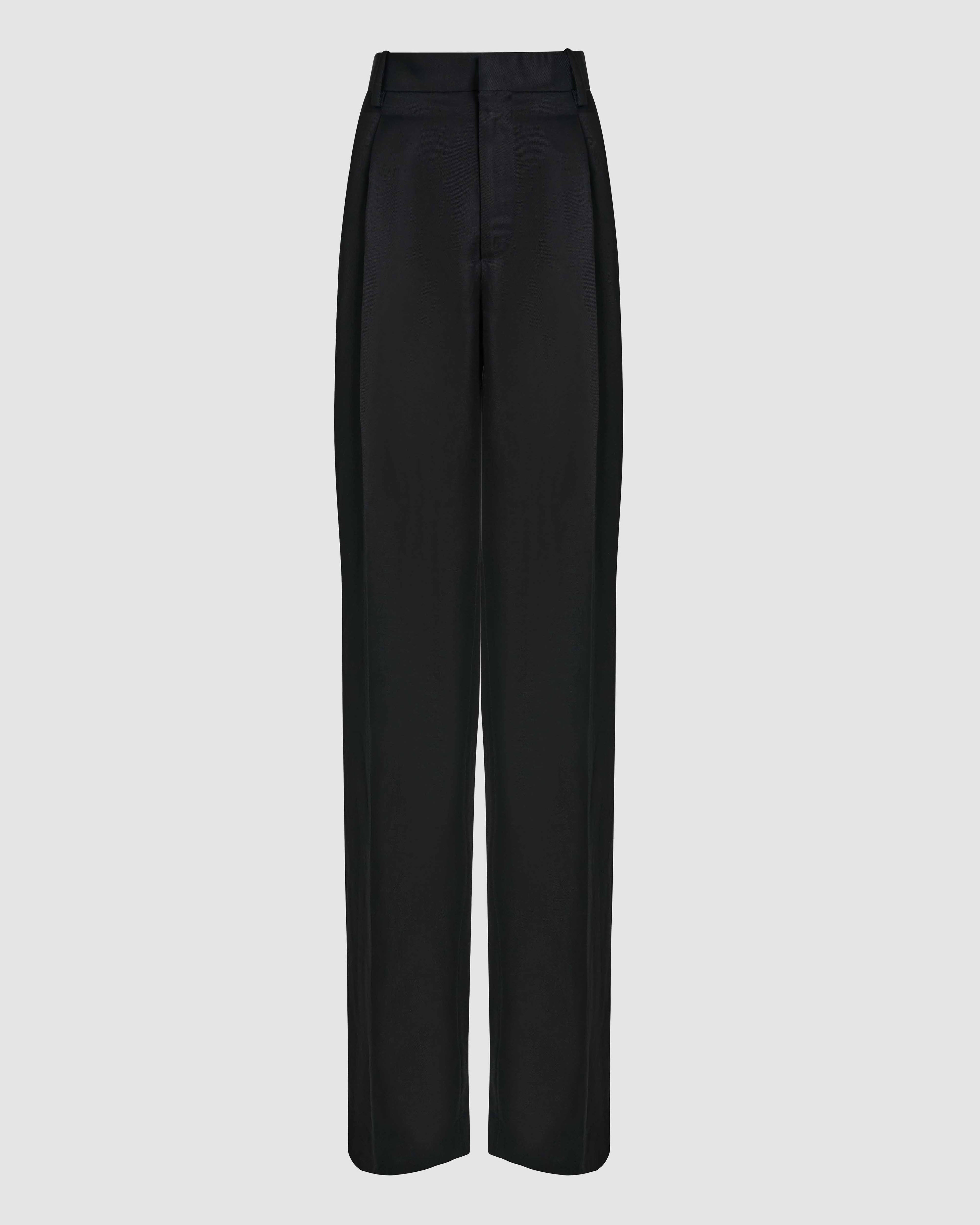 Billie Trousers in Linen, Black