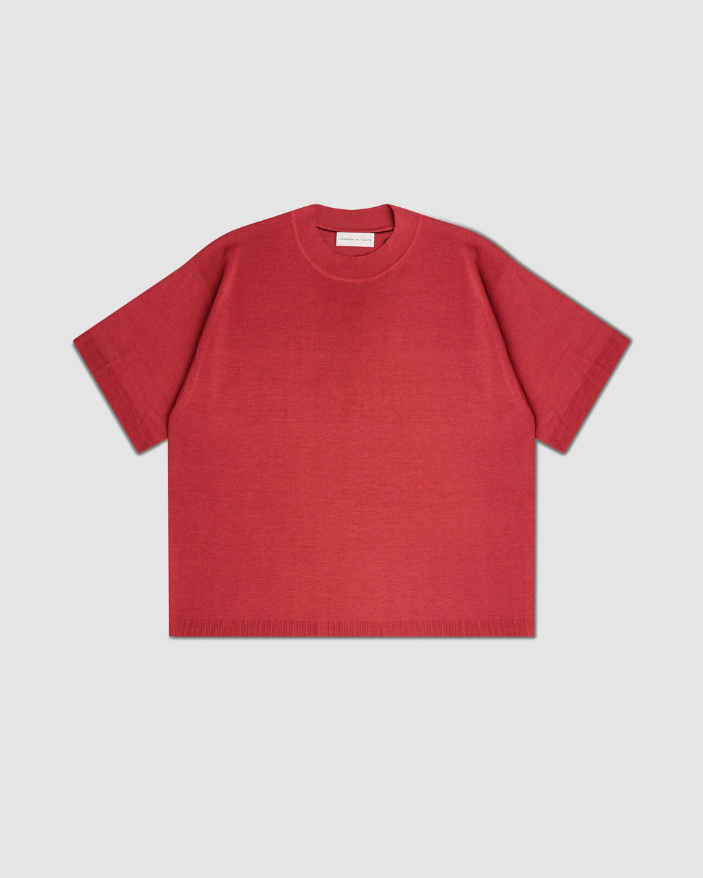 Carys Knit Top in Viscose, Red
