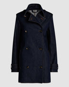 Charlotte Trench in Denim, Blue