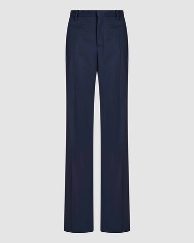 Veronica De Piante Dylan Wool Trousers in petrol blue, stylish men's bottoms with a tailored fit and classic design.