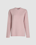 Pink Veronica De Piante Elara Cashmere Sweater, soft knitwear with a cozy fit, displayed on a plain background.