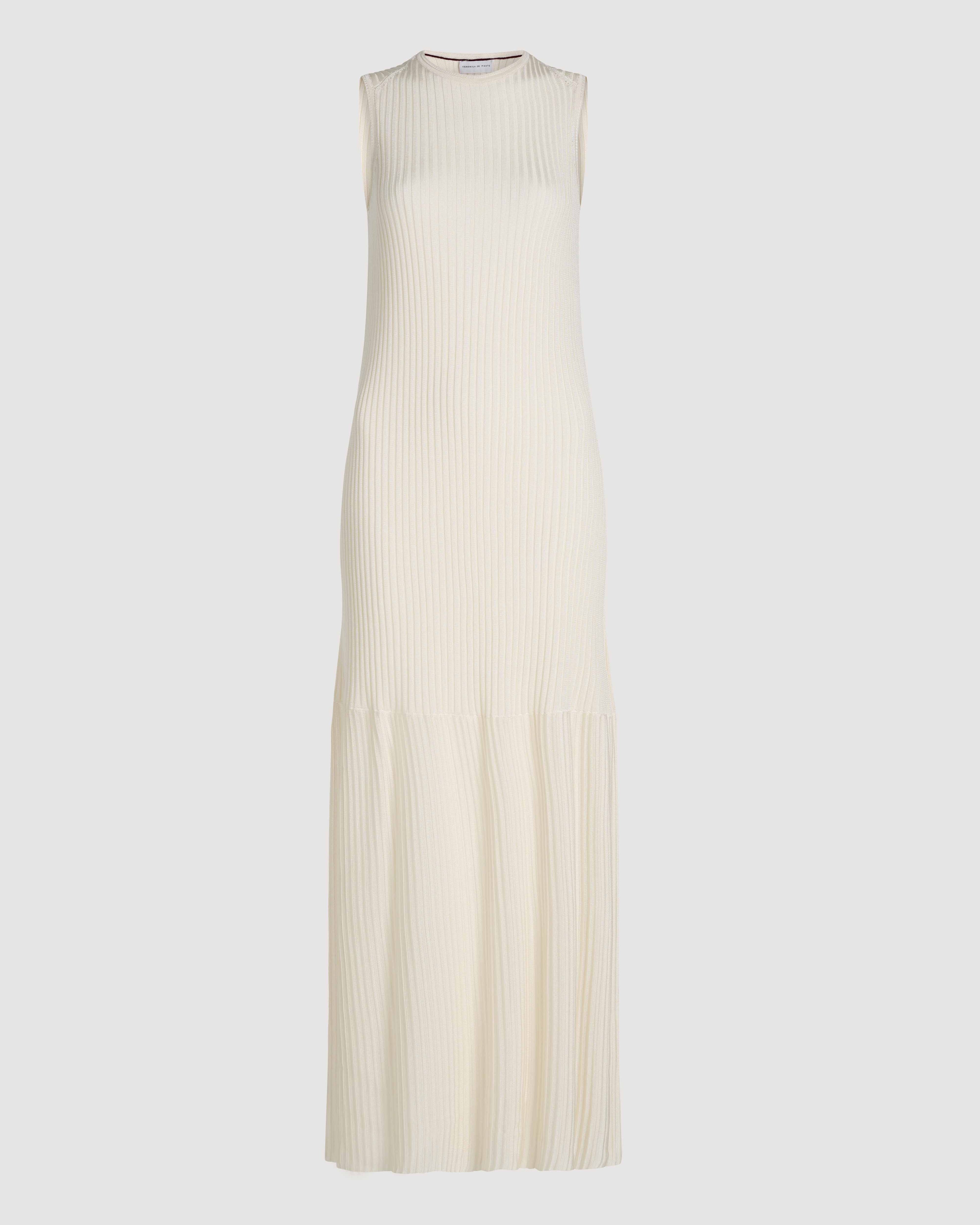 Gabby Dress in Viscose, Off-White