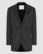 Veronica De Piante Gio Cashmere Jacket in grey, stylish coat with a sleek design and soft texture, perfect for cold weather.