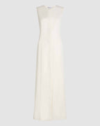 Hana Dress in Silk, Off-White
