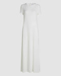 Off-white Veronica De Piante Harper dress in stretch viscose jersey, fitted design with a sleek, modern look.