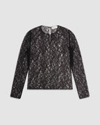 Isabel Top in Lace, Black