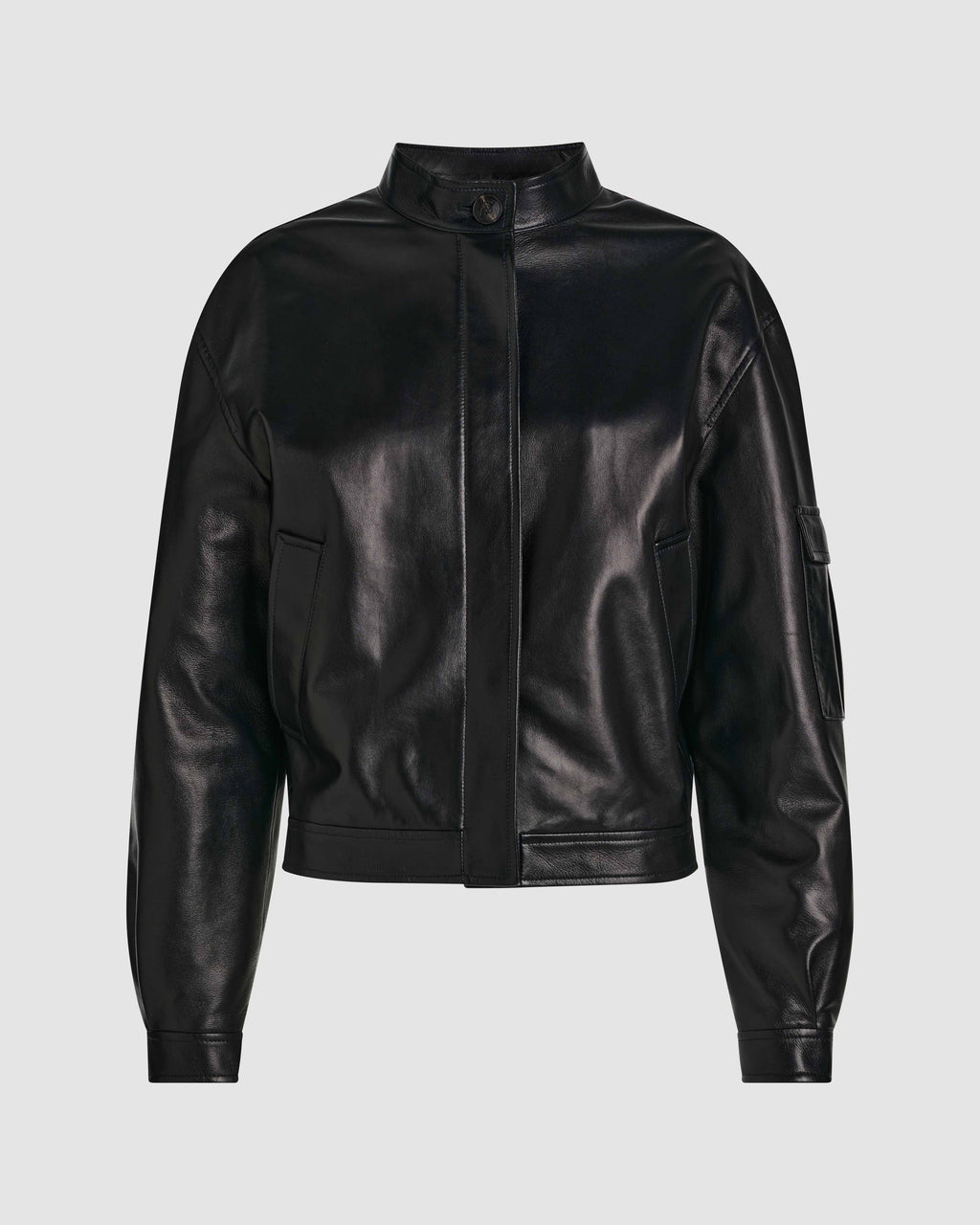 Juno Jacket in Nappa Leather, Black