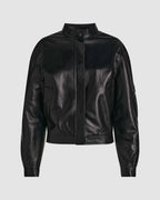 Juno Jacket in Nappa Leather, Black