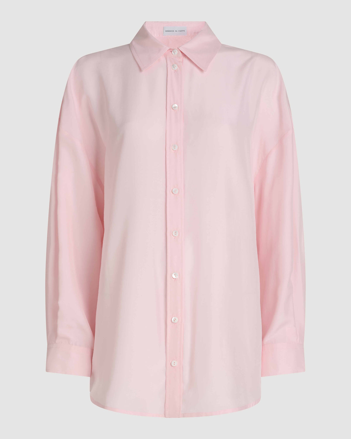 Maren Shirt in Silk, Pink