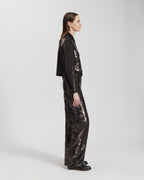 Ines Jacket in Sequin, Chocolate - Veronica De Piante