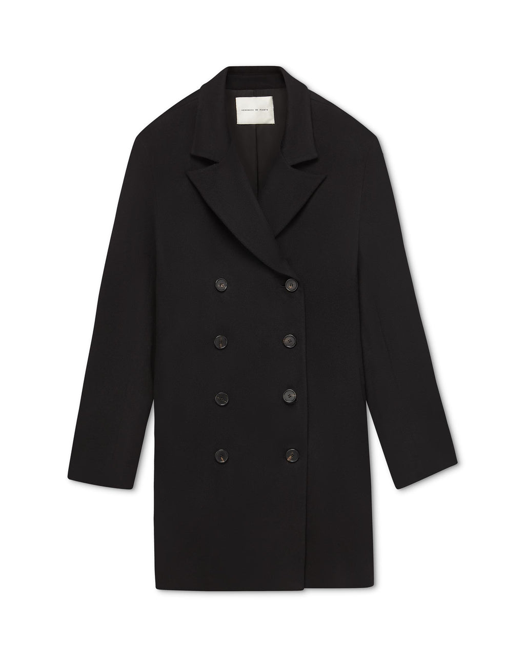 Lucas Coat in Cashmere, Black - Veronica De Piante
