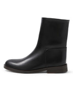 Margaux Ankle Boots in Leather, Black - Veronica De Piante