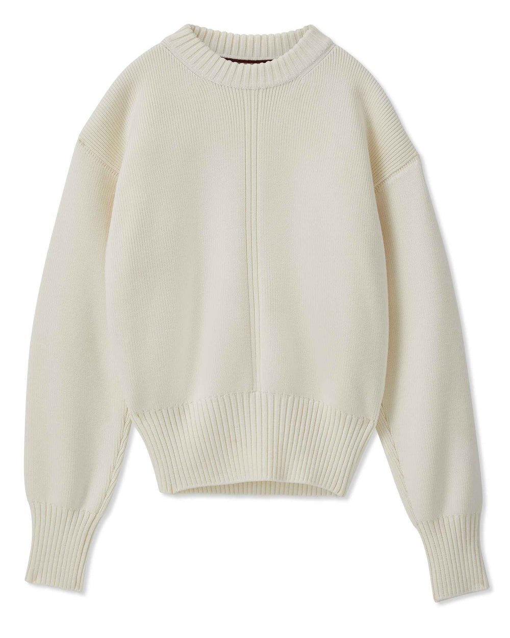 Valentina Sweater in Merino Wool, Cream