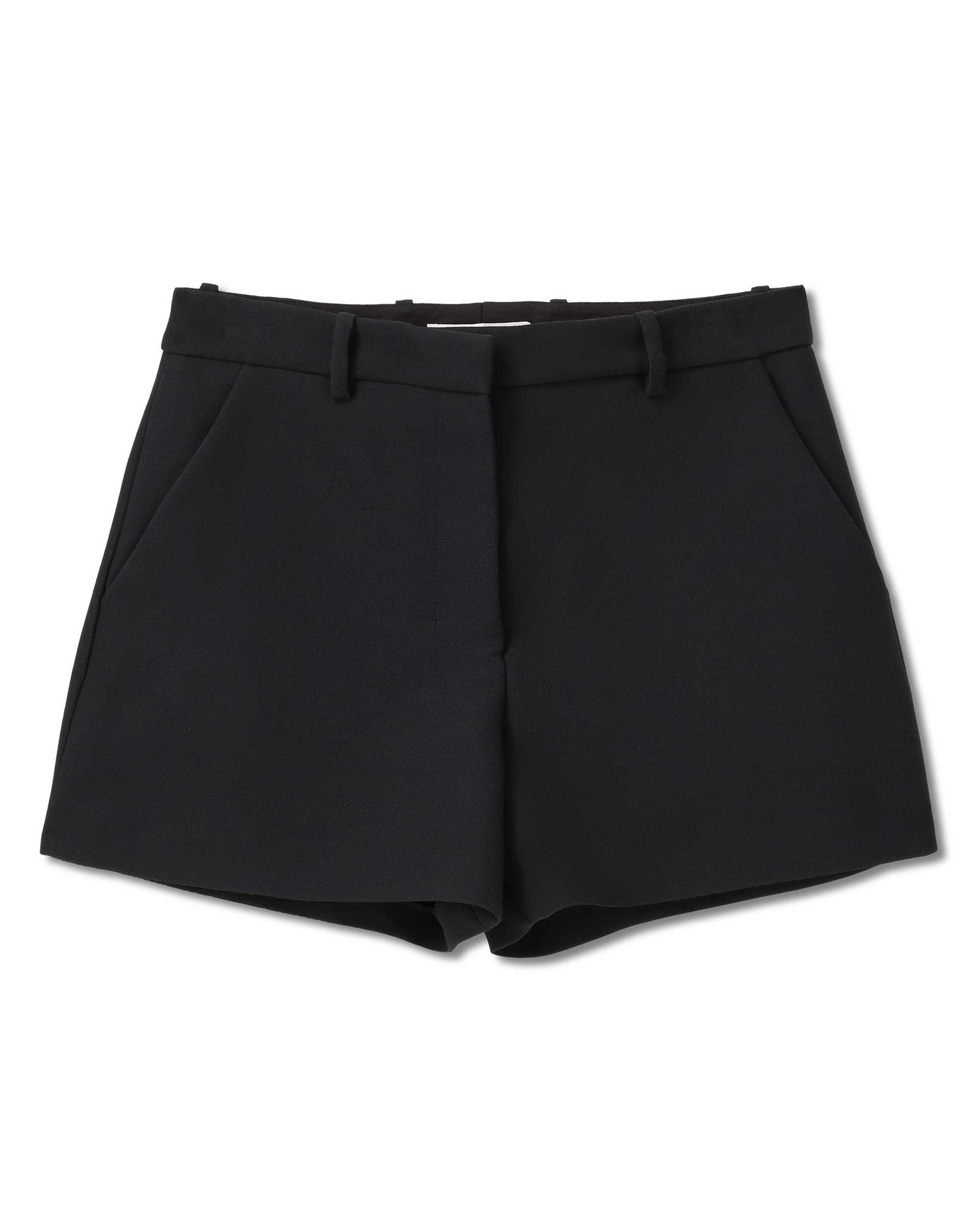 Ava Shorts in Wool Viscose, Black
