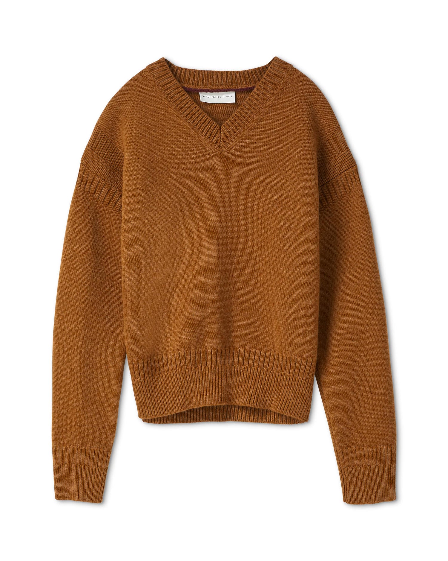 Poppy Sweater in Wool Cashmere, Cinnamon