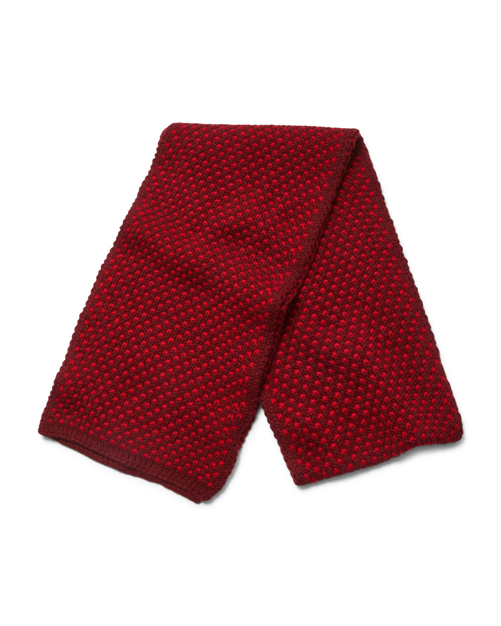 London Scarf in Cashmere, Red & Burgundy
