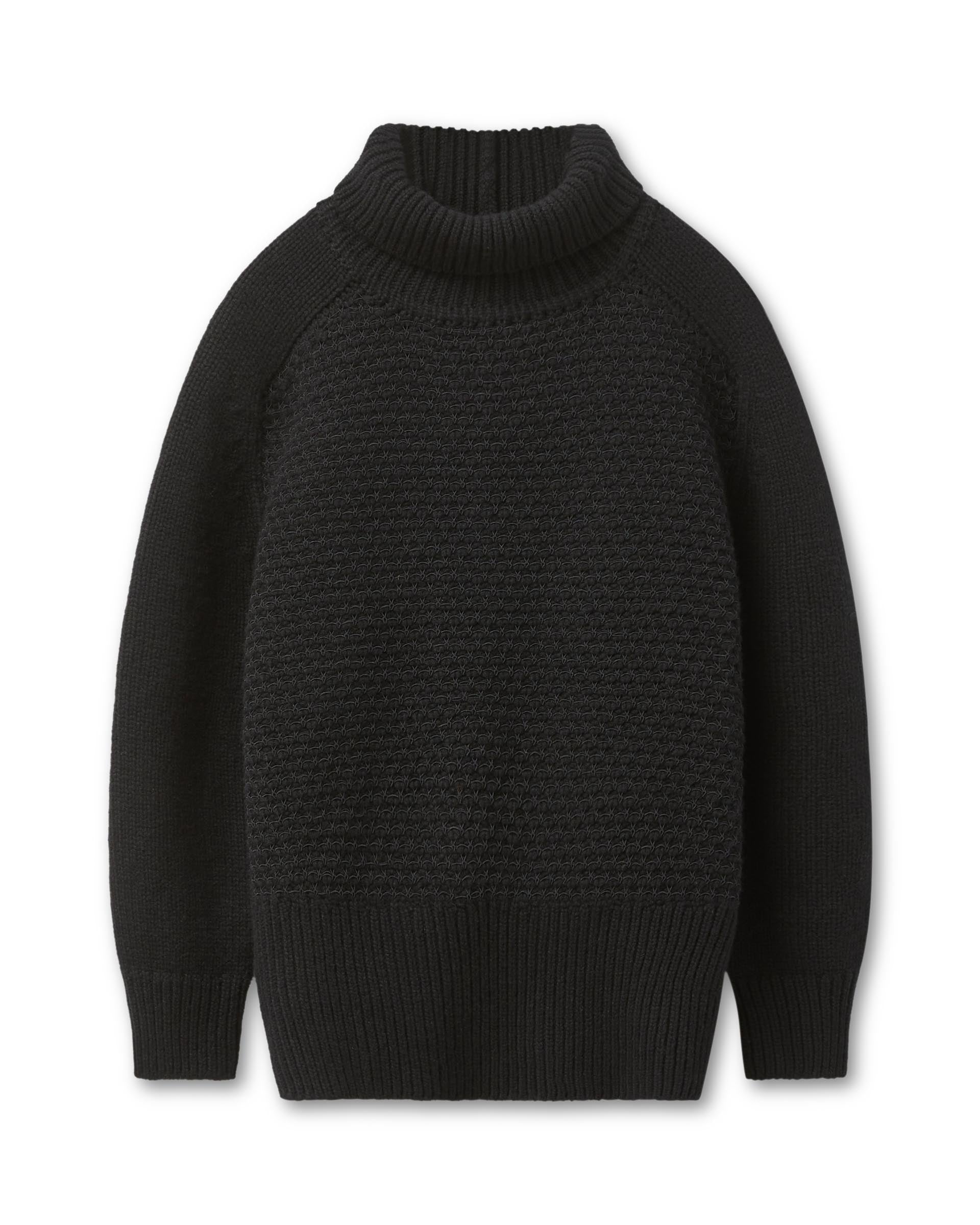 Francoise Turtleneck in Cashmere, Black