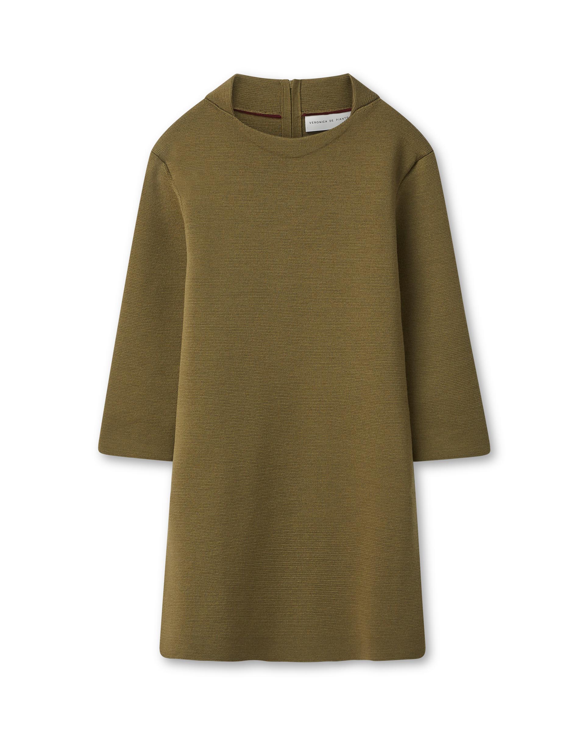 Zoe Top in Merino Wool, Army Green