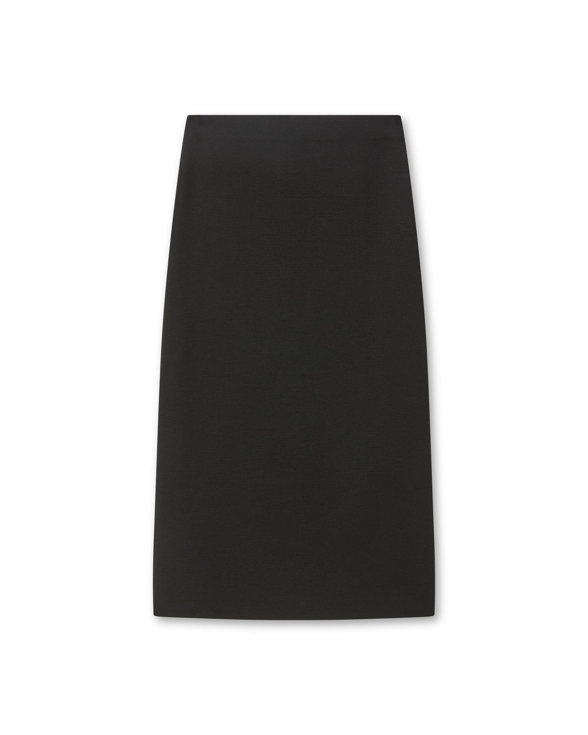 Daphne Skirt in Merino Wool, Black