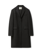Arlo Coat in Wool Twill, Black - Veronica De Piante