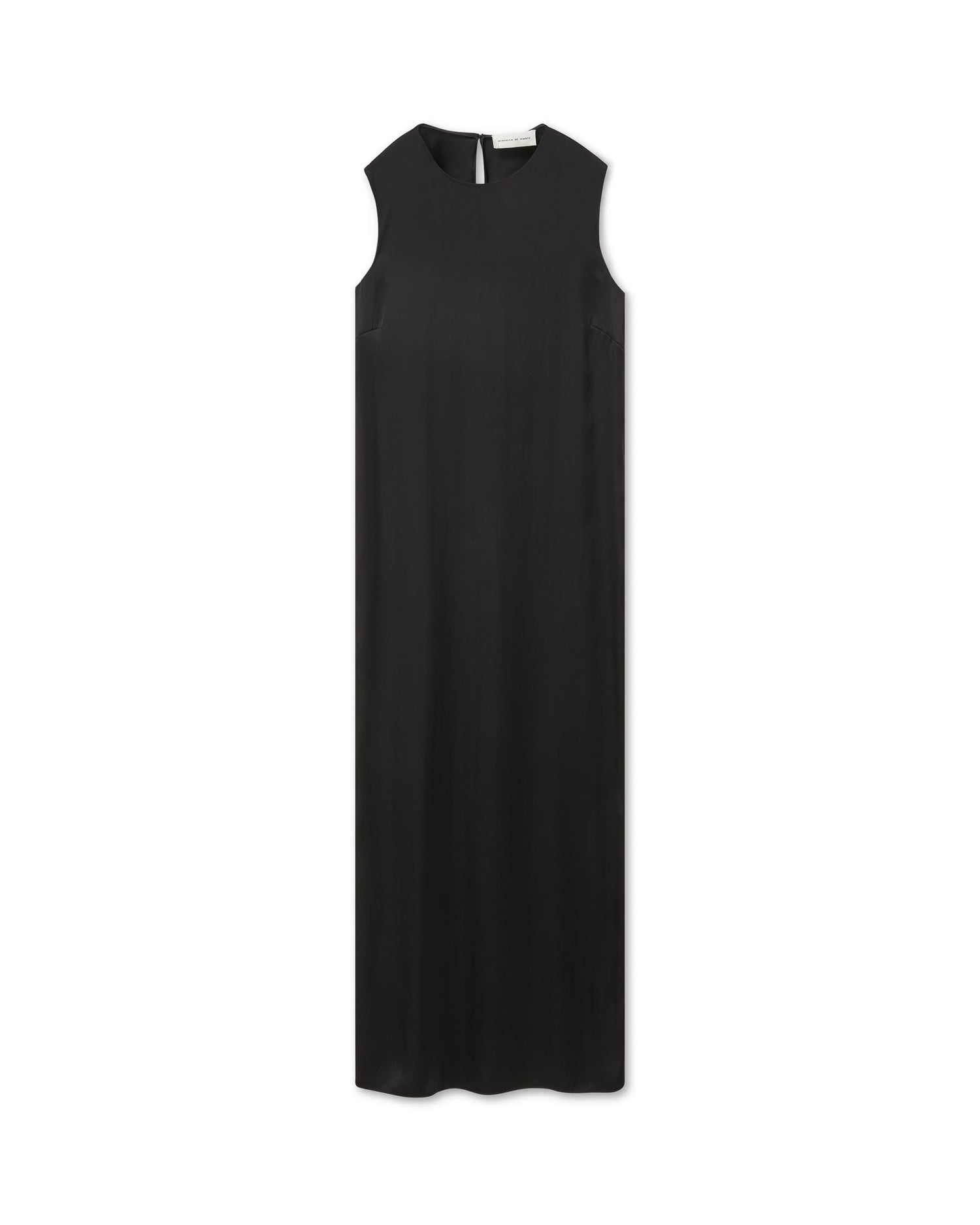 Alessia Dress in Washed Silk, Black