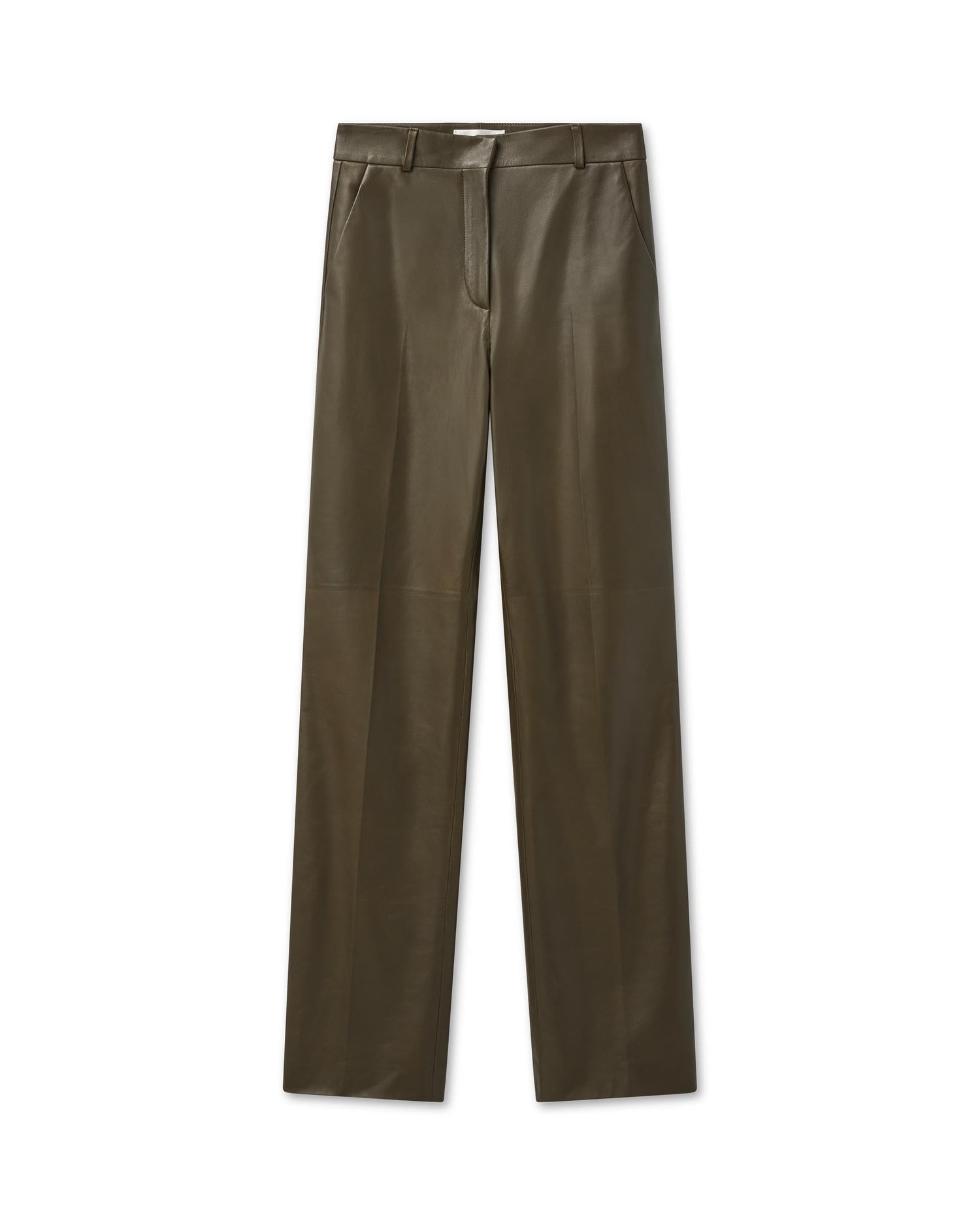 Audrey Trousers in Leather- Tobacco