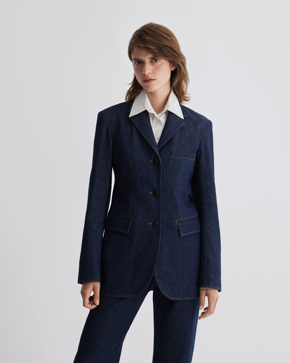 Clea Jacket in Denim, Dark Wash