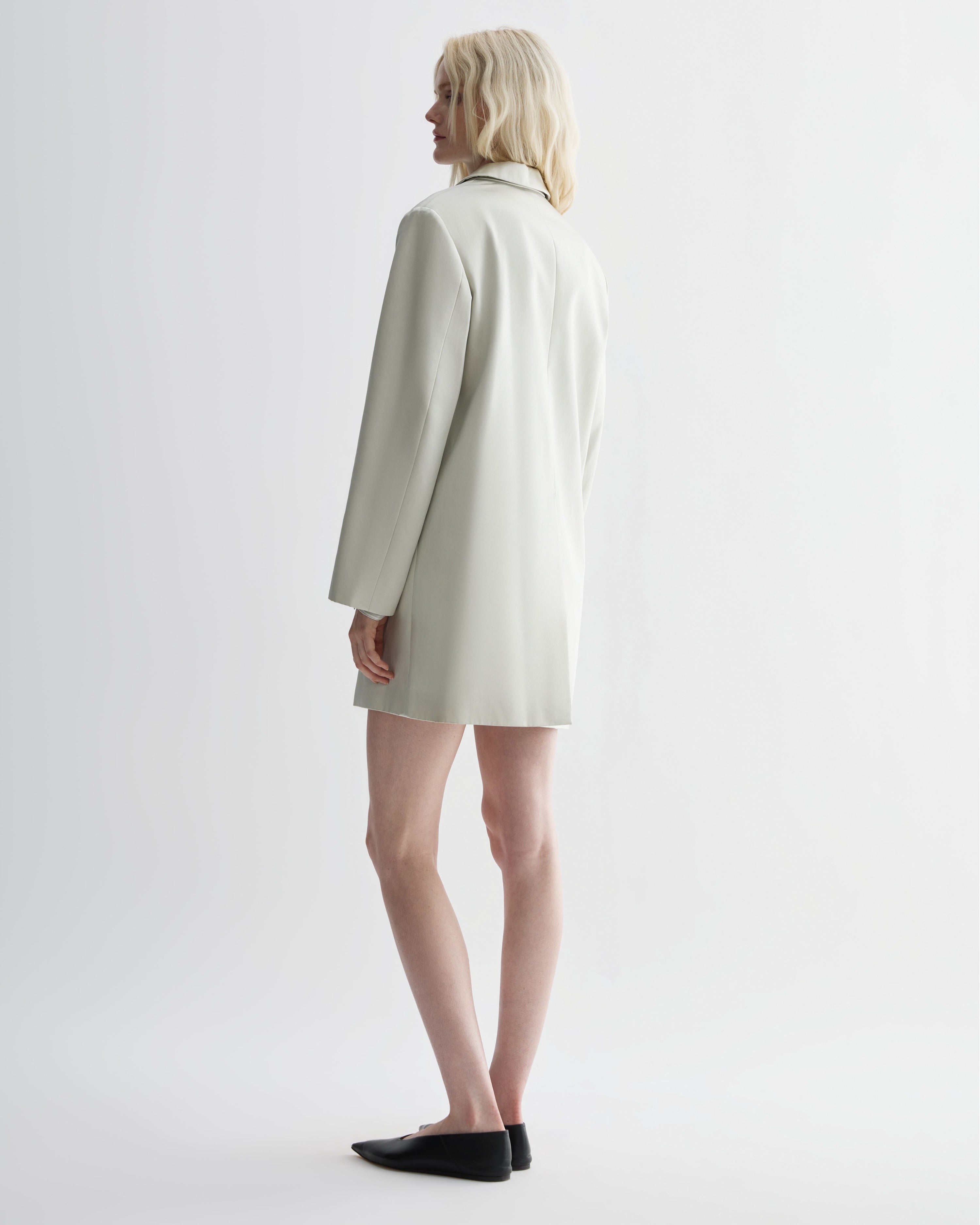 Leanor Jacket in Technical Cotton, Oyster