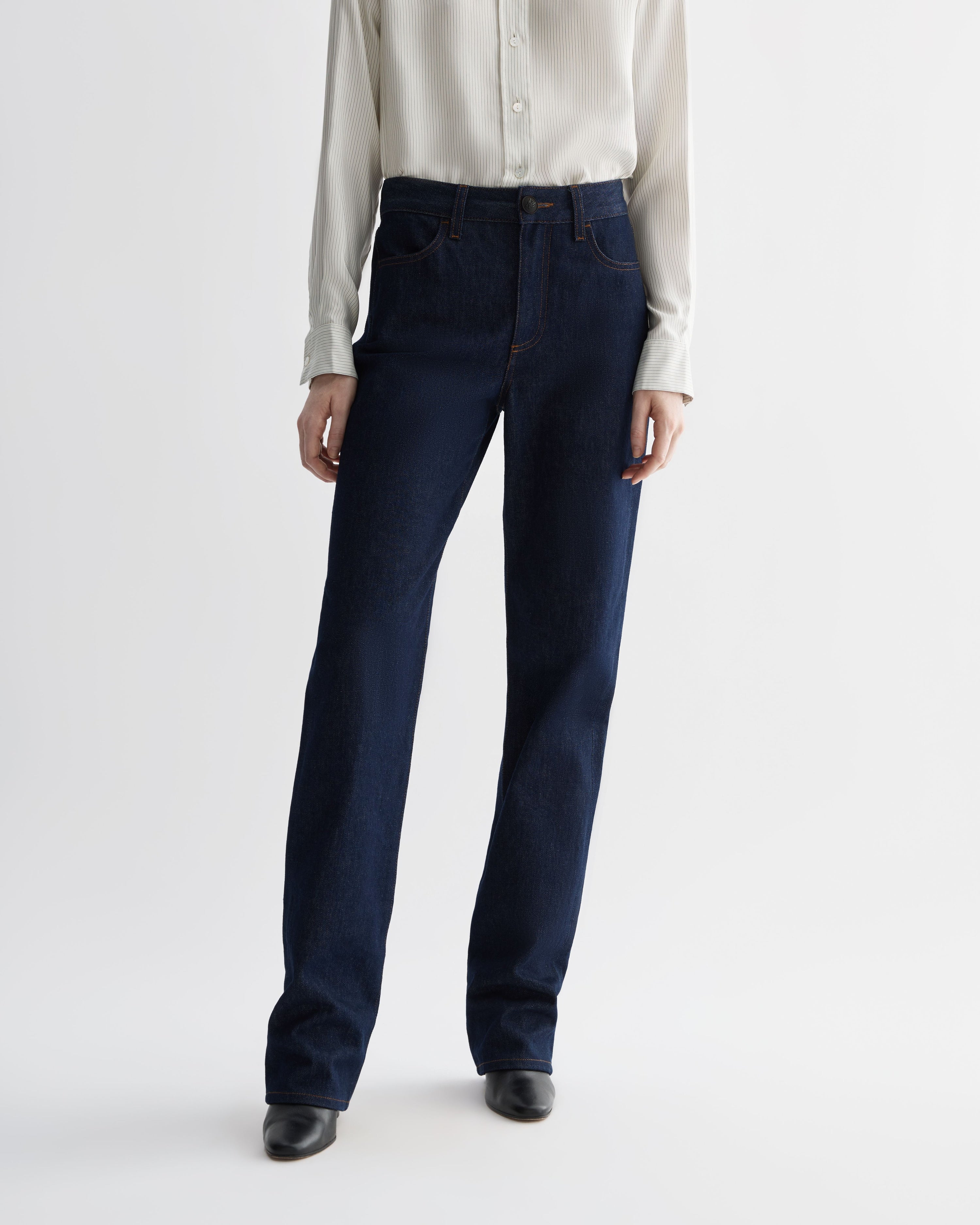 Nico Trousers in Denim, Dark Wash