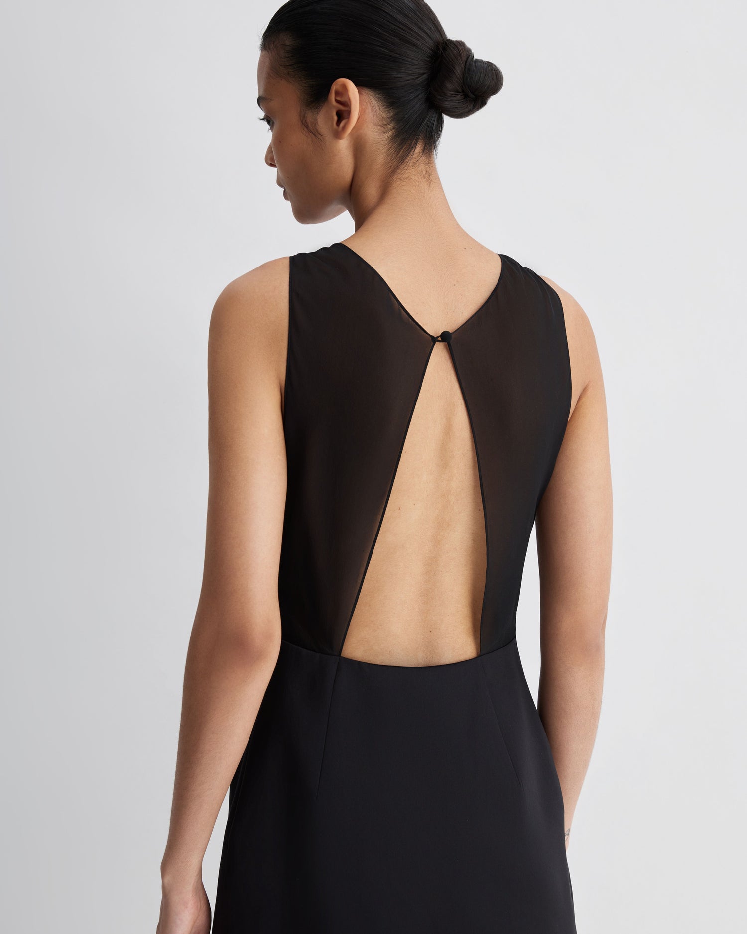Soren Dress in Silk, Black