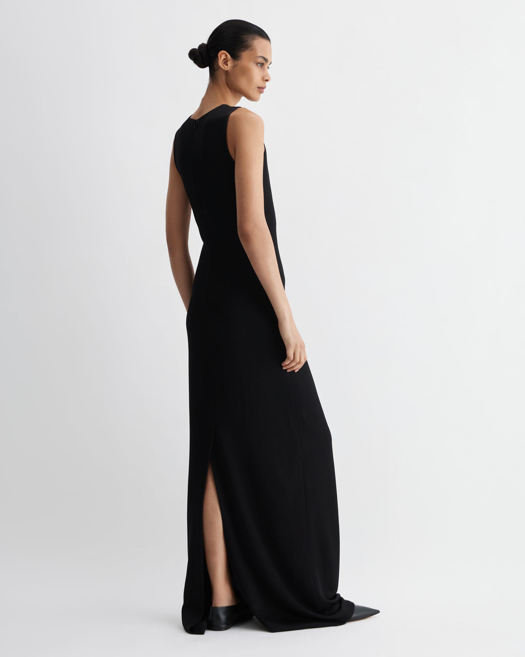Carmen Dress in Viscose Jersey, Black - Veronica De Piante