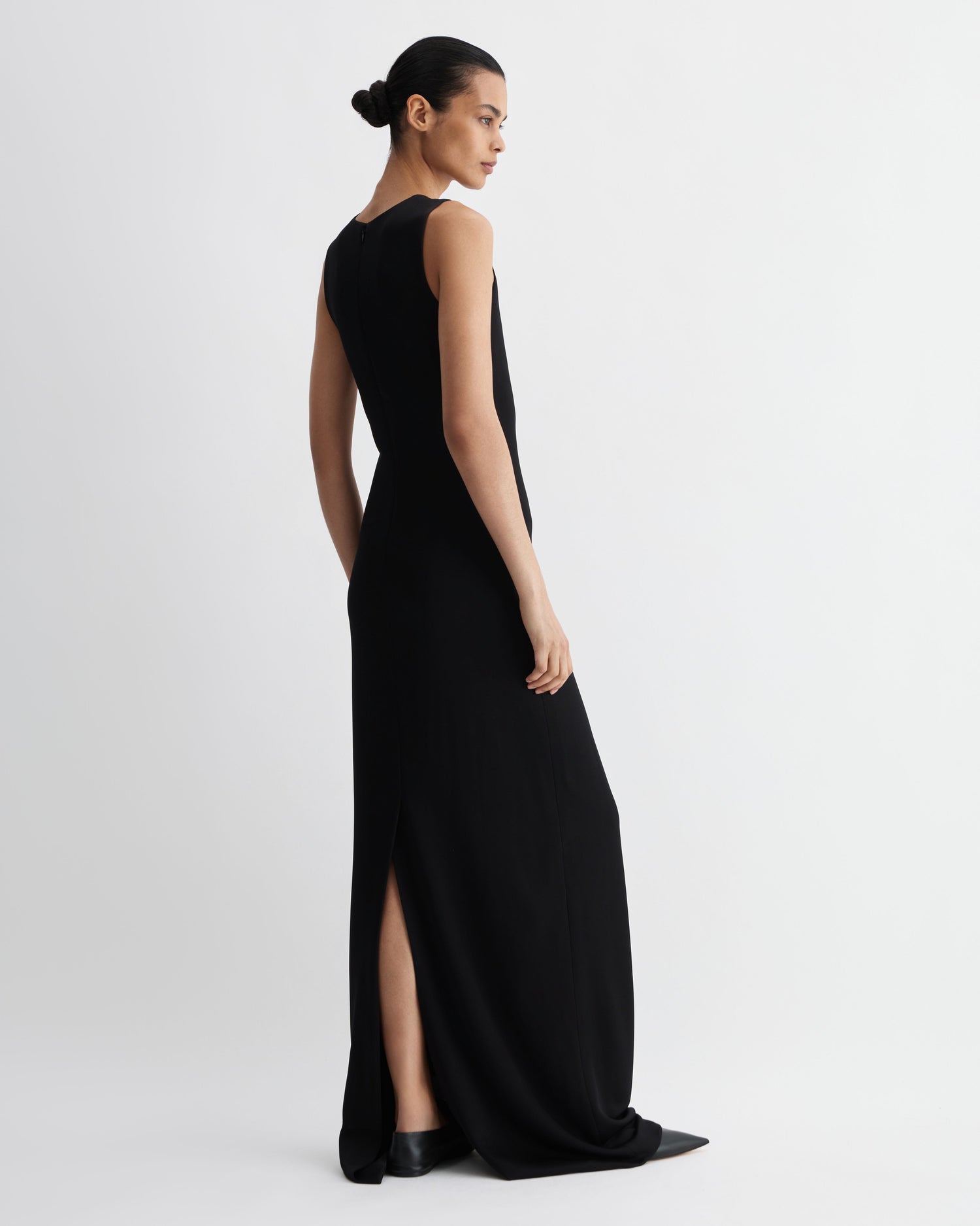 Carmen Dress in Viscose Jersey, Black