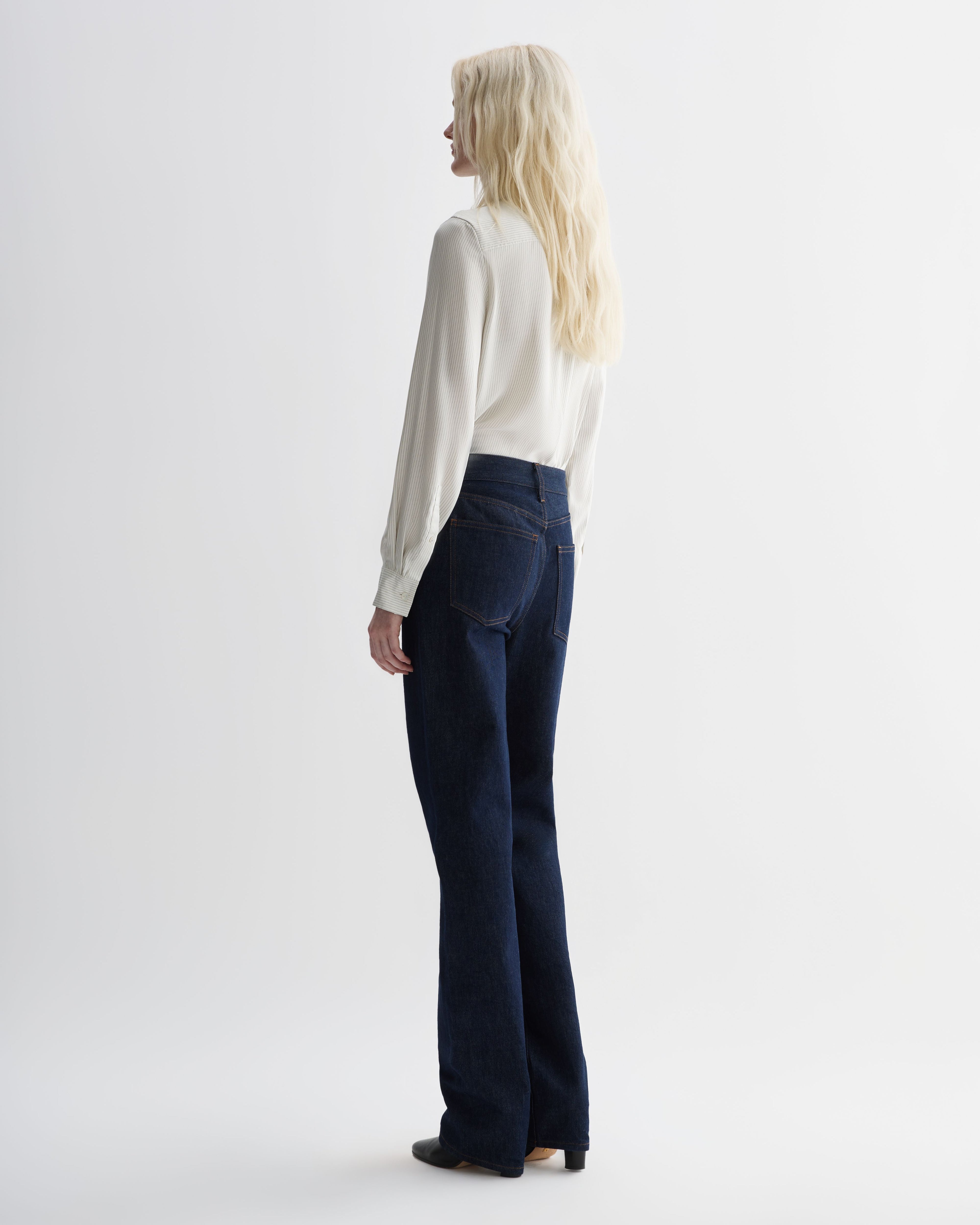 Nico Trousers in Denim, Dark Wash - Veronica De Piante