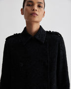 Charlotte Trench in Lace, Black - Veronica De Piante