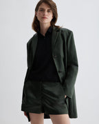 Belle Shorts in Technical Cotton, Olive - Veronica De Piante