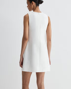 Melodie Dress in Cotton Silk, Off-White - Veronica De Piante