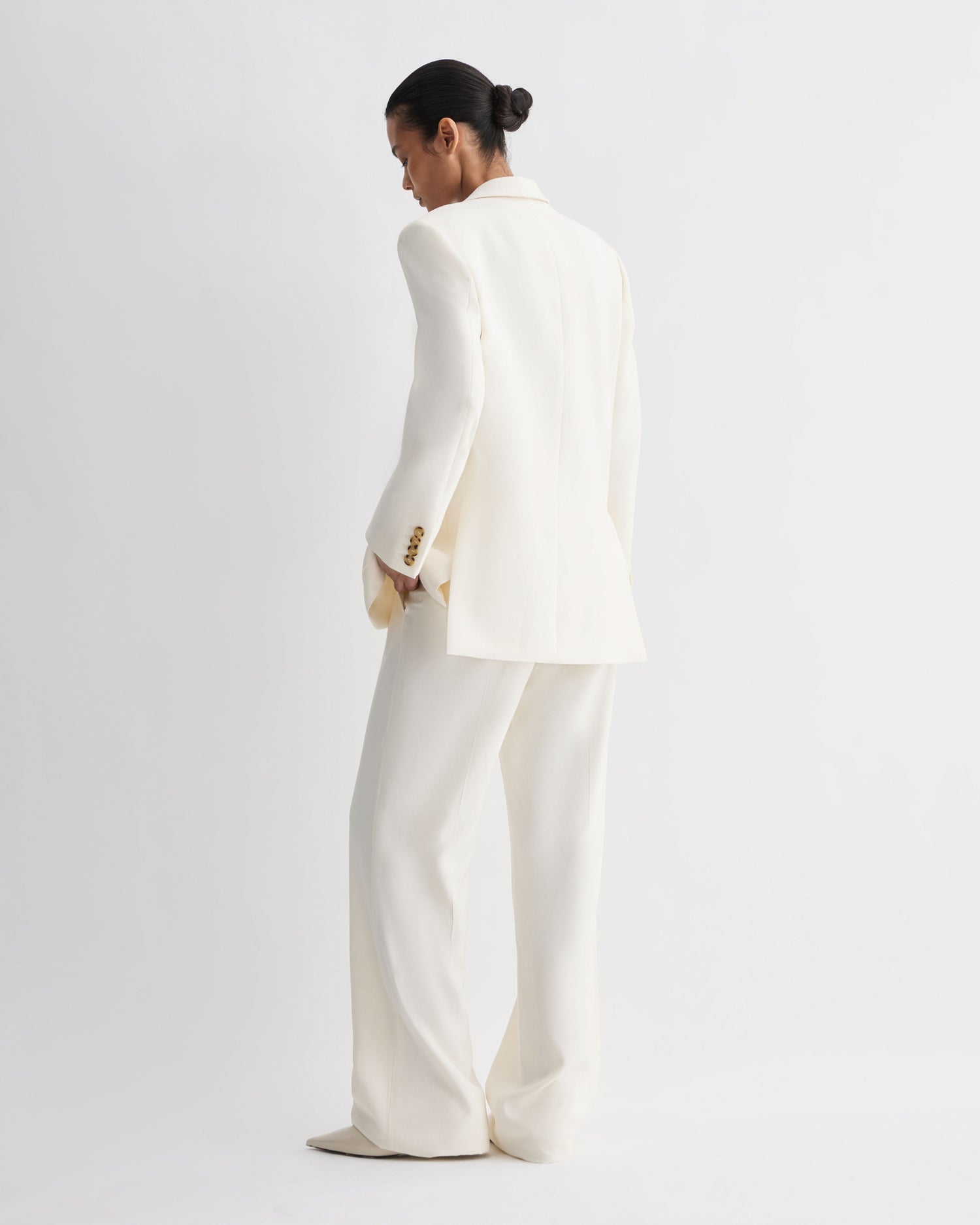 Sebastian Jacket in Silk, Off-White - Veronica De Piante