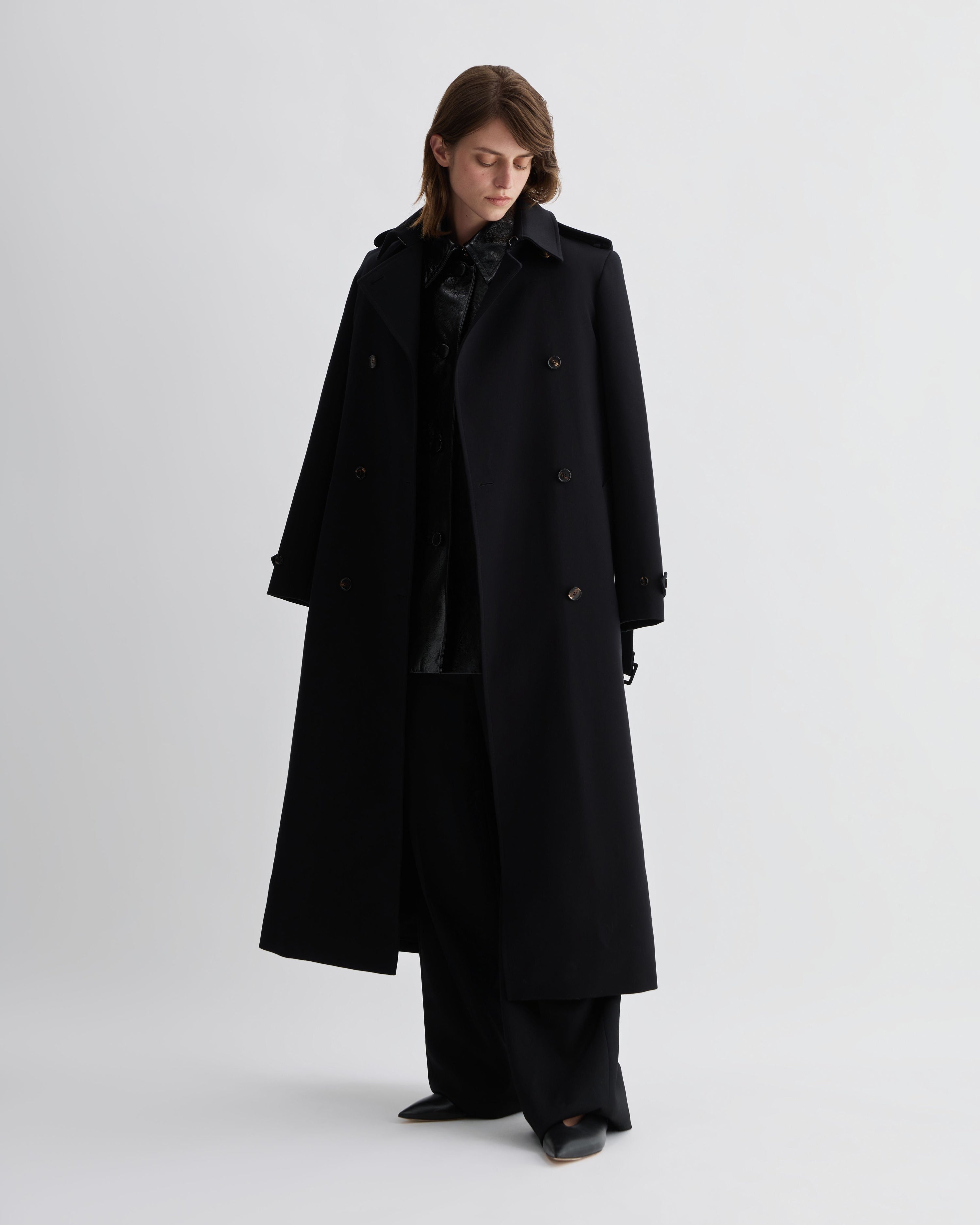 Jess Jacket in Patent Leather, Black